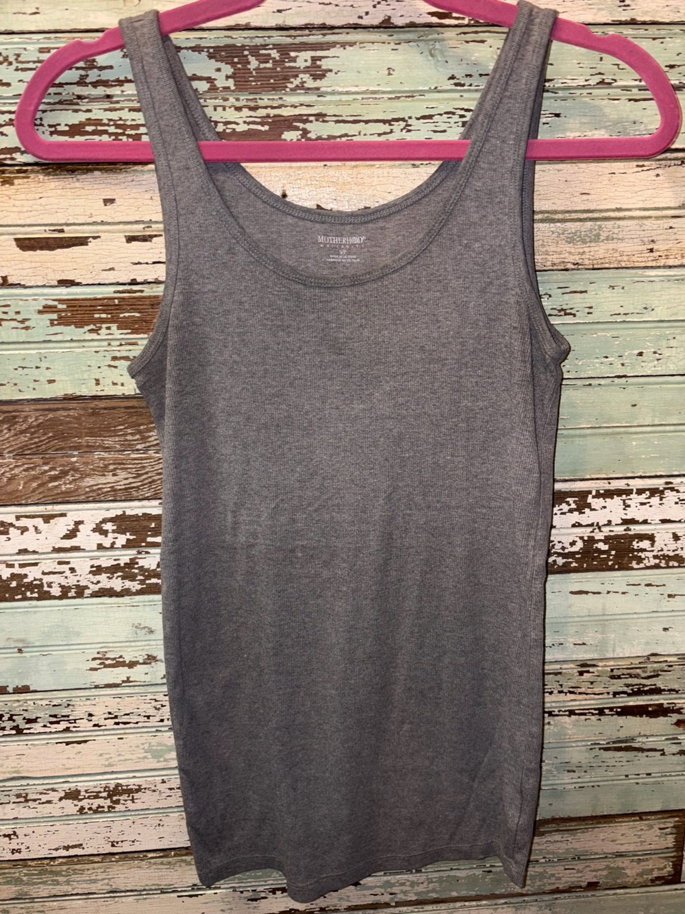 Motherhood Maternity Heather Gray Scoop Neck Tank